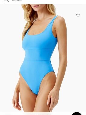 Melissa Odabash Bright Blue Scoop-Neck One-Piece Swimsuit
